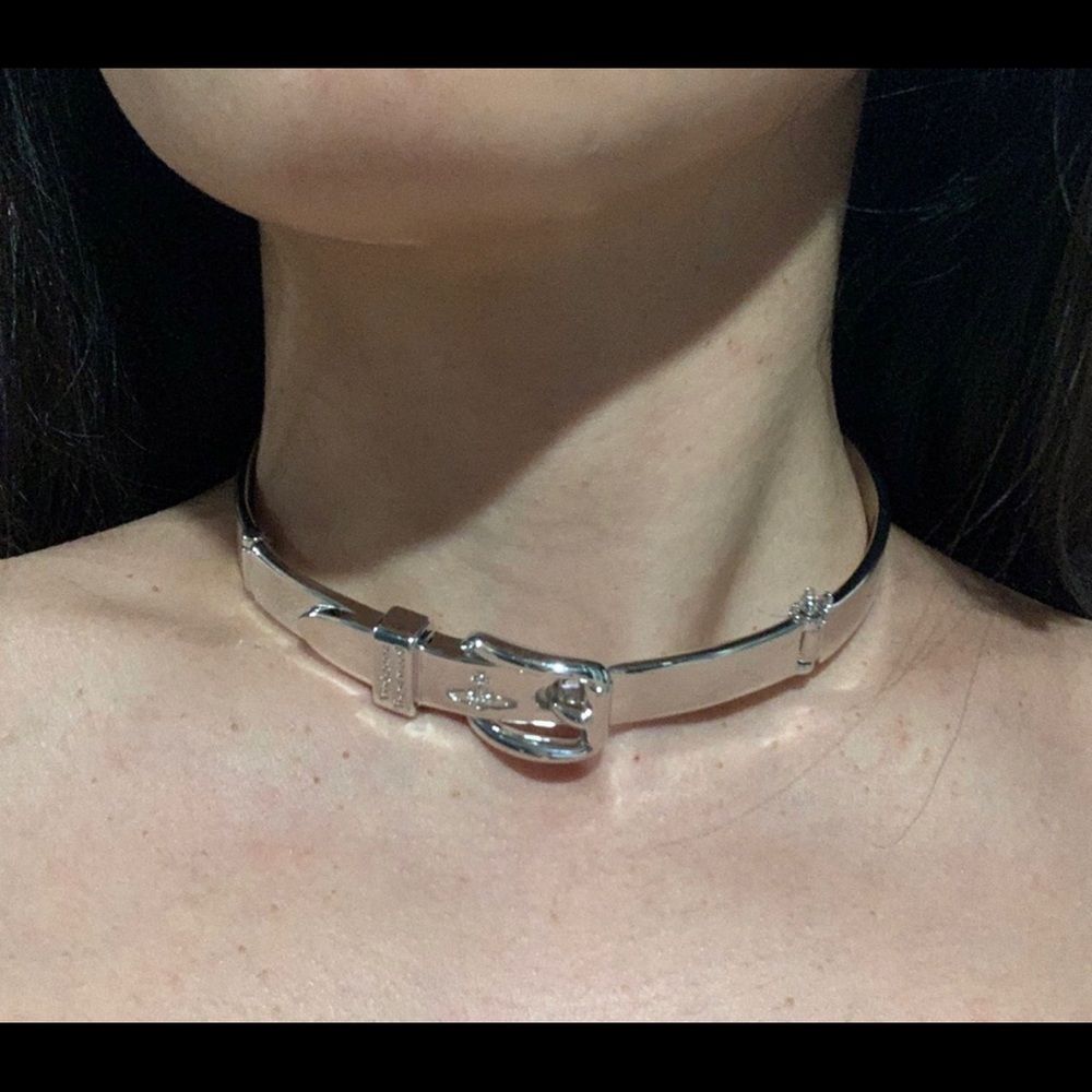 Unisex Vivienne Westwood Silver Raphael Choker